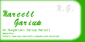 marcell gariup business card